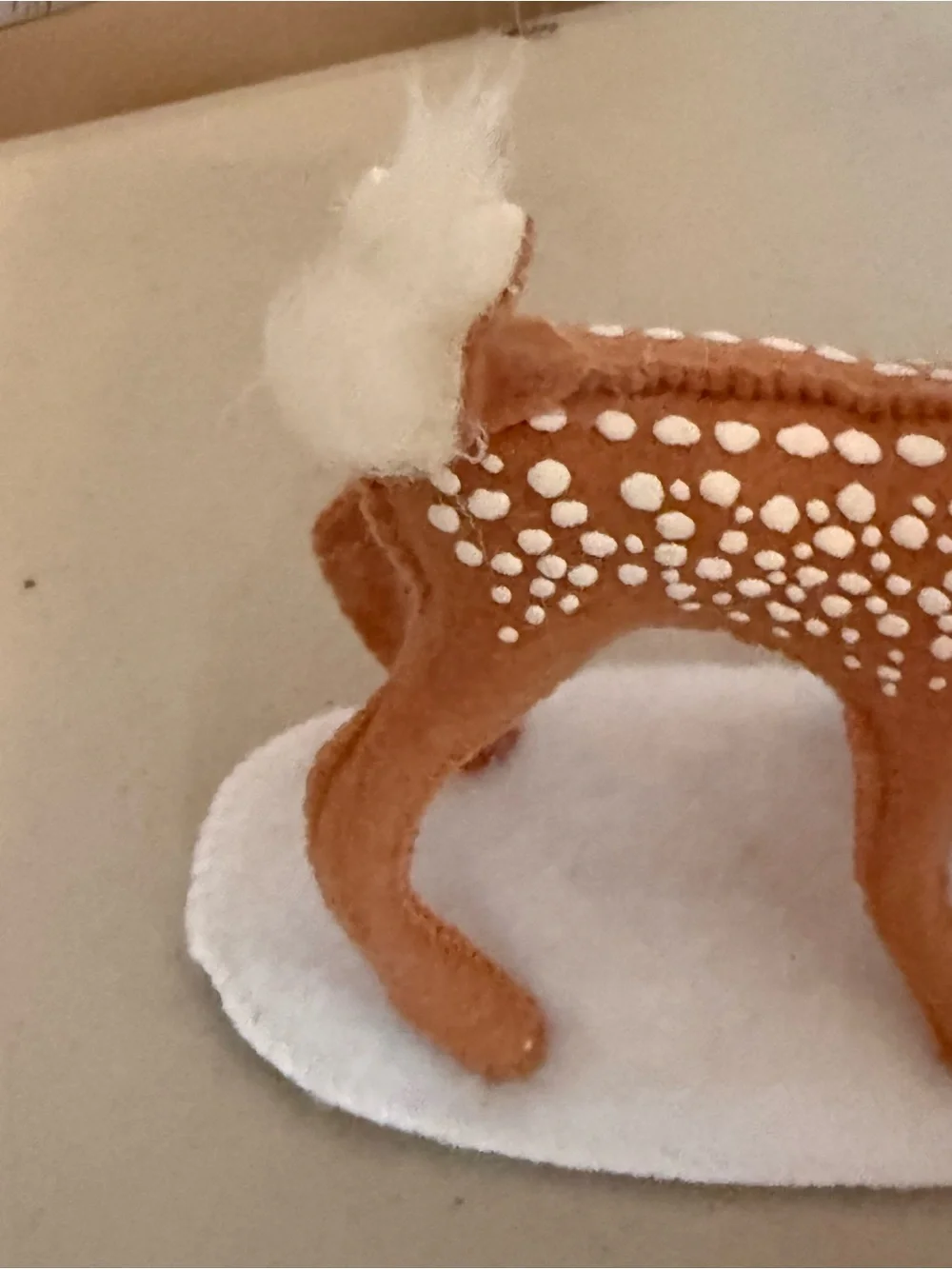 Holiday Elf and Fawn Figurine - Red & Green Holiday Decor